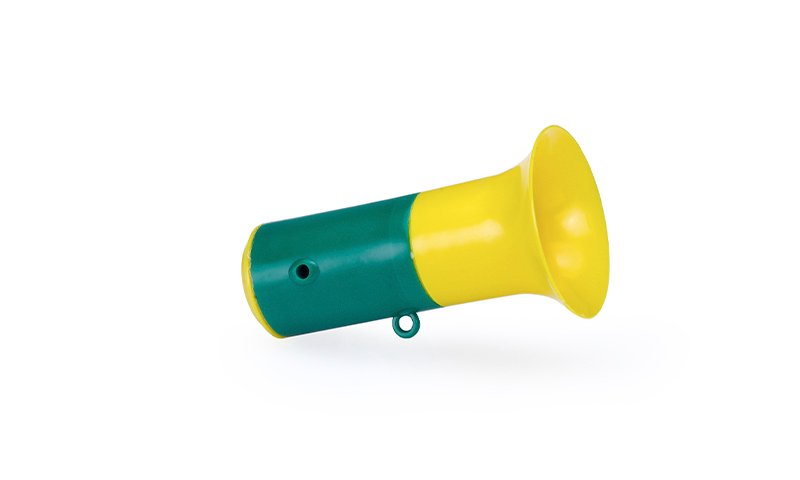 Corneta Pequena 12 cm Amarelo e Verde