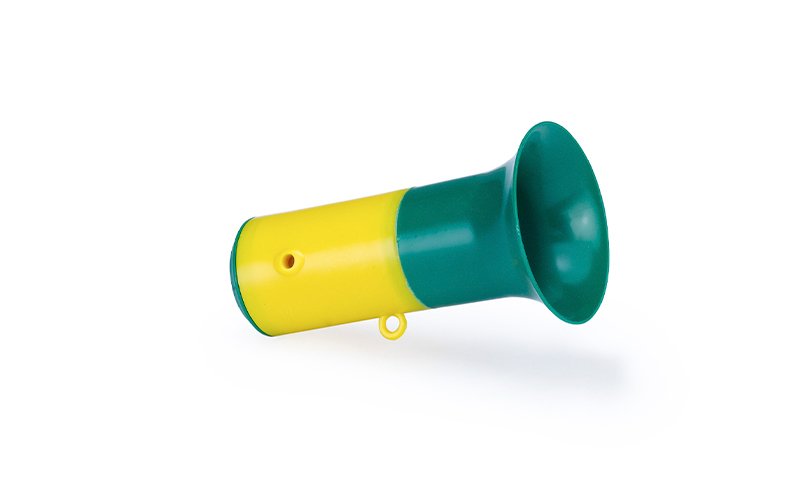 Corneta Pequena 12 cm Verde e Amarelo