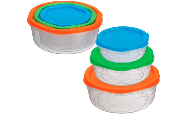 Conjunto de Potes Redondo Wave 3,5 Litros