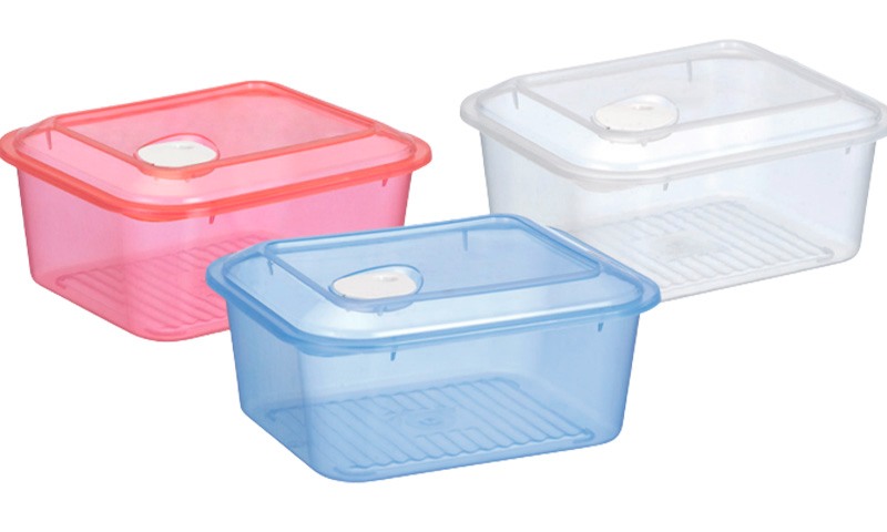 Pote Retangular
                              Transparente 1 Litro